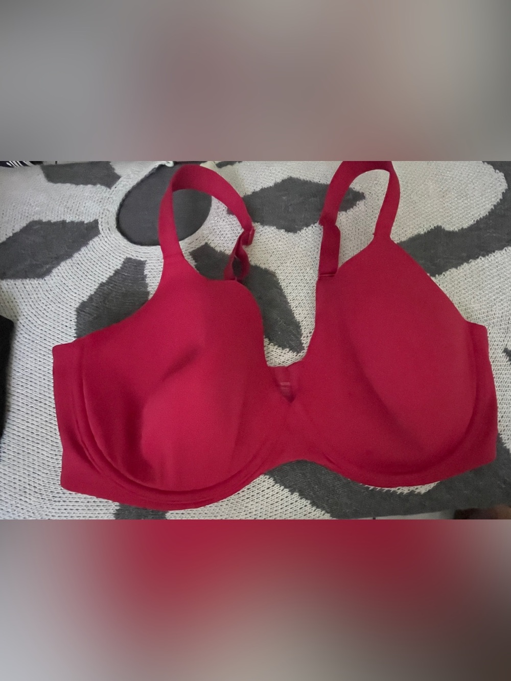 Ambrielle Red Full Coverage Underwire Bra